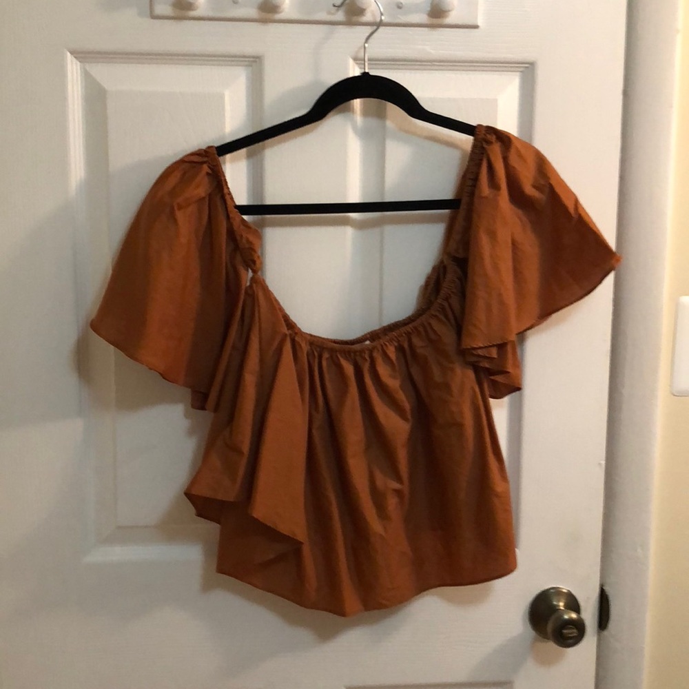 Off the shoulder crop top